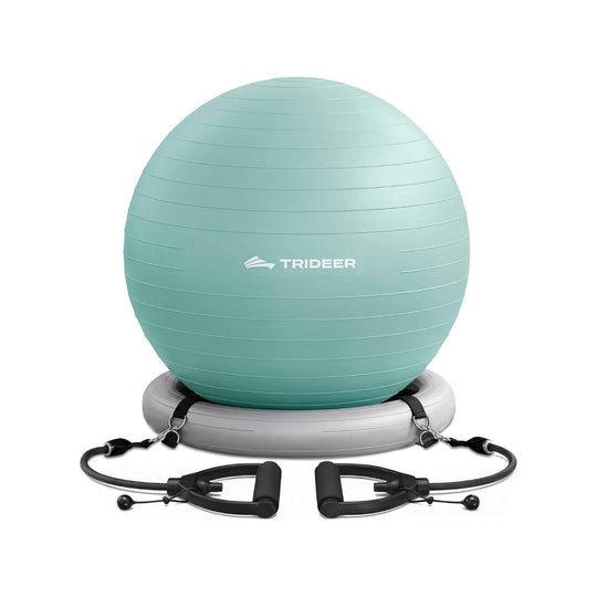 Trideer Exercise Ball Chair - Yoga Ball Office Chair 65cm with Stability Base