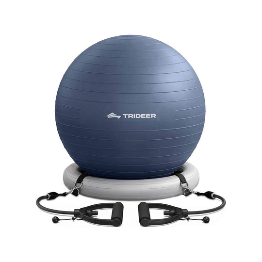 Trideer Exercise Ball Chair - Yoga Ball Office Chair 65cm with Stability Base