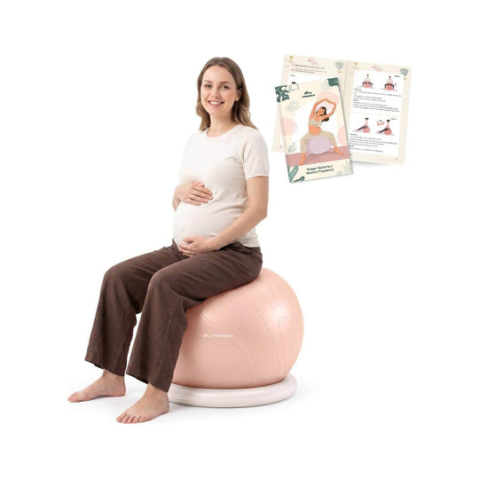 Trideer Exercise Ball Chair - Yoga Ball Office Chair 65cm with Stability Base
