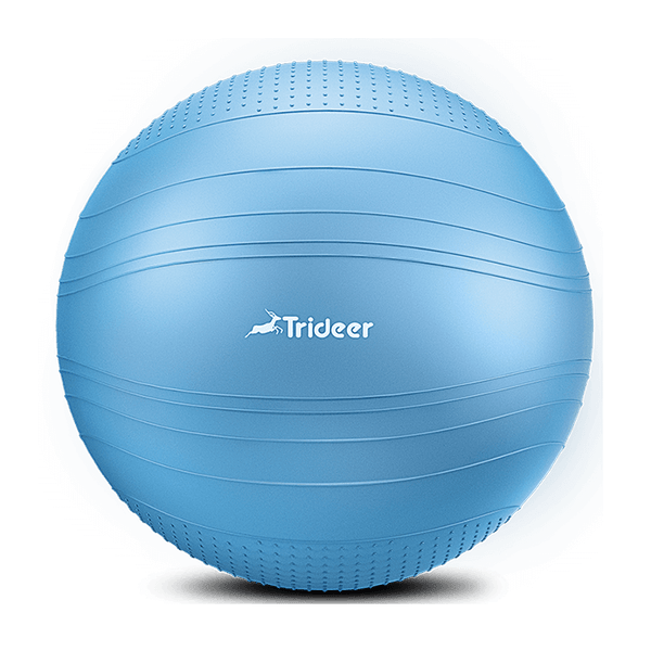 Trideer Non-Slip Bumps & Lines Designed Exercise balls for Working out, Anti-Burst Swiss Ball for Fitness, Stability, and Balance