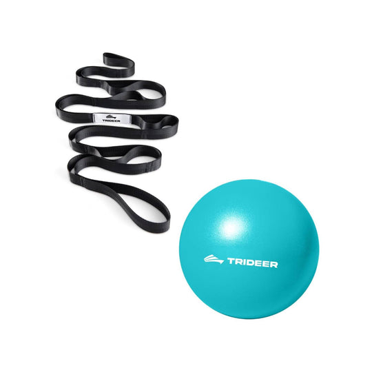 Trideer Flexibility Starter Kit - Yoga Strap + Pilates Ball
