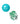 Trideer 9 inch Pilates Ball Physical Therapy Ball & Stretching Strap