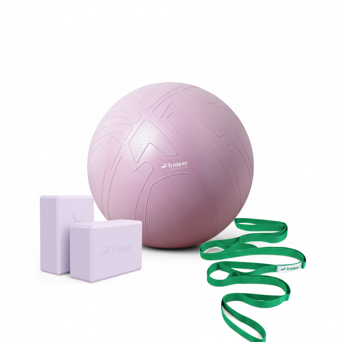Pregnancy Bundle - Birthing Ball, Yoga Blocks & Stretching Strap