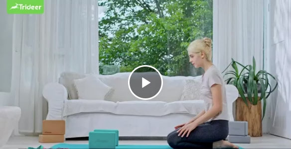 Trideer Cork Yoga Blocks 2 Pack - Natural, Non-Slip & Eco-Friendly