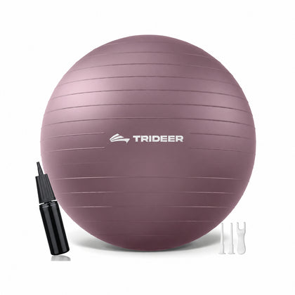 Trideer anti-burst exercise ball 65cm with quick pump for yoga and fitness