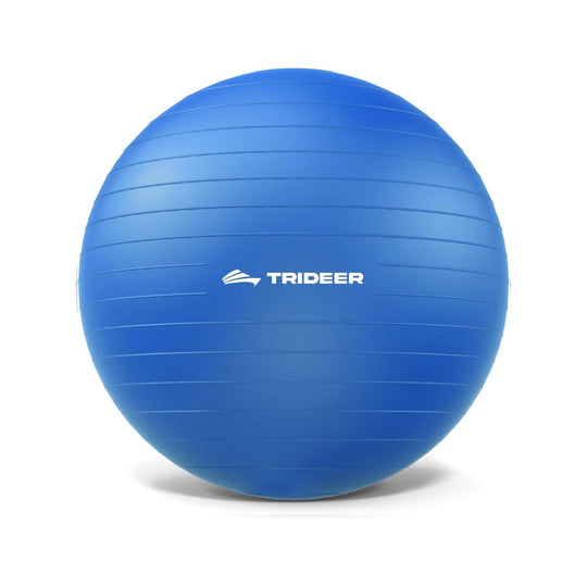 Trideer Extra Thick Anti-Slip Exercise Ball - 65cm Textured for Yoga & Fitness with Pump