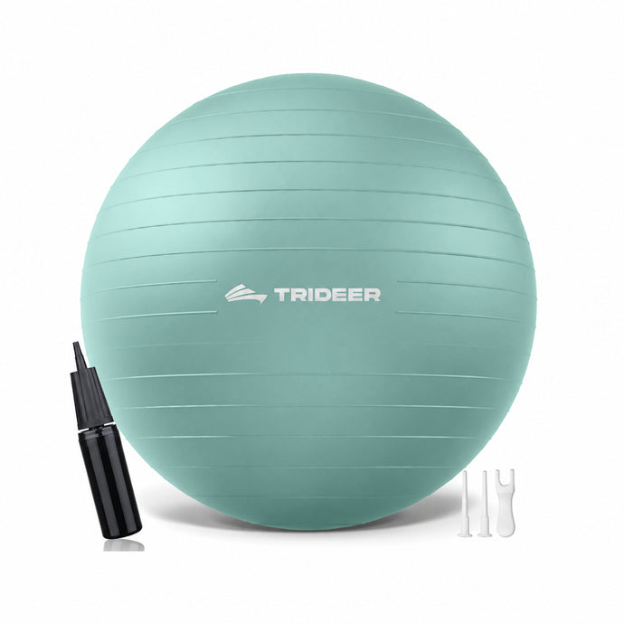 Trideer anti-burst exercise ball mint green