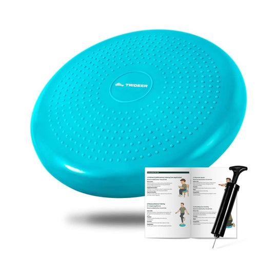 Trideer Glossy Inflated Wobble Cushion - 13.4 Inch for Sensory Kids, Office & Yoga