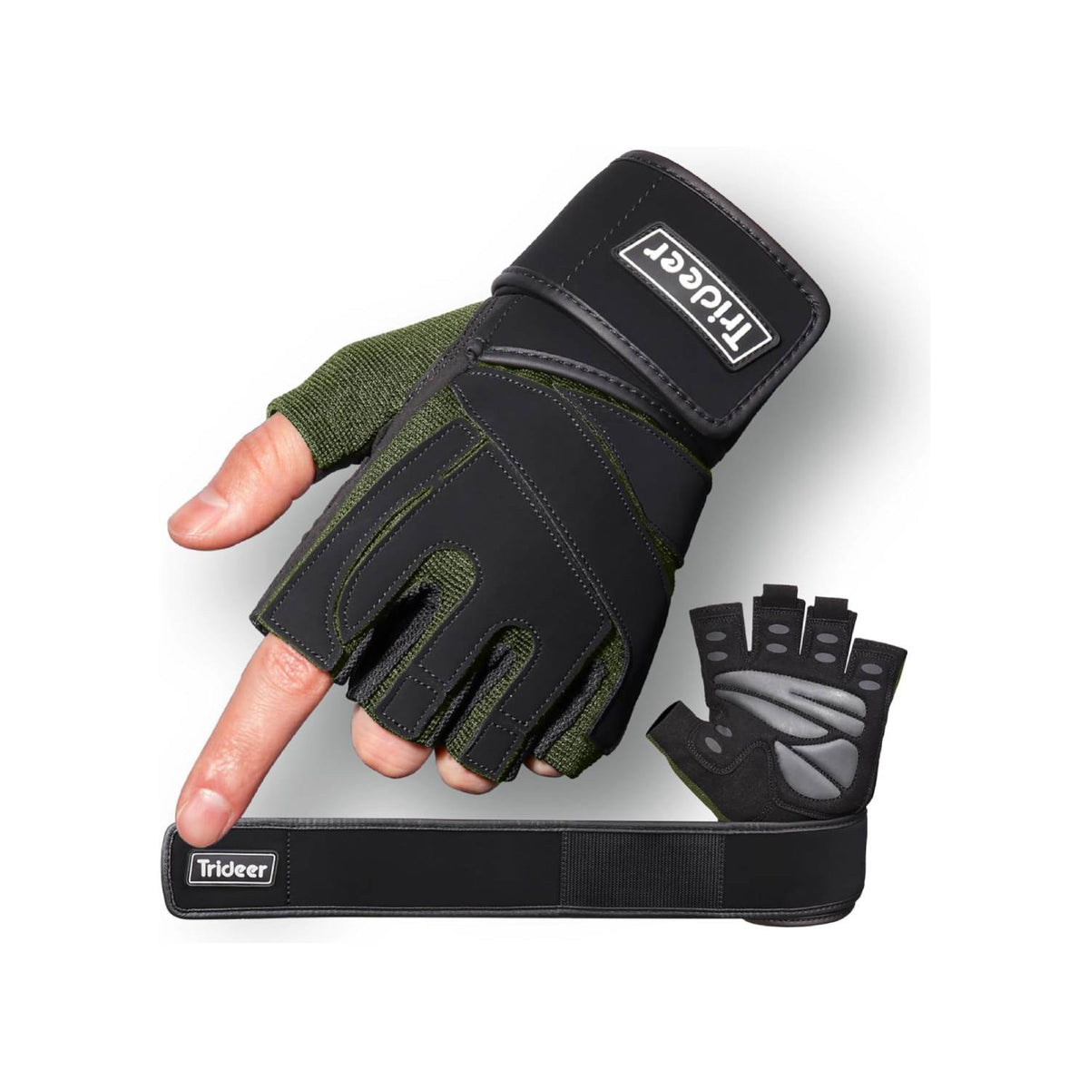 Trideer Workout Gloves with 18