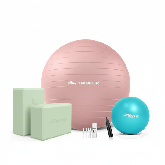 Yoga Essentials Bundle - Enhanced Pilates Ball