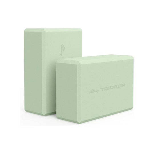 Trideer High Density Foam Yoga Blocks - 2 Pack for Yoga & Stretching Practice