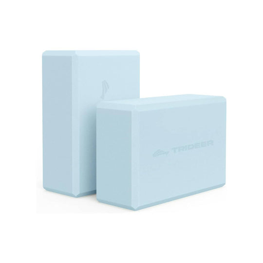 Trideer High Density Foam Yoga Blocks - 2 Pack for Yoga & Stretching Practice