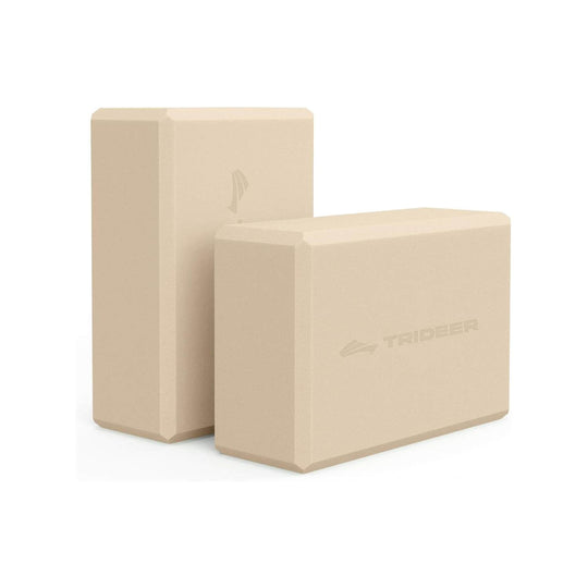 Trideer High Density Foam Yoga Blocks - 2 Pack for Yoga & Stretching Practice