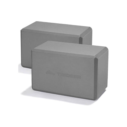 Trideer High Density Foam Yoga Blocks - 2 Pack for Yoga & Stretching Practice