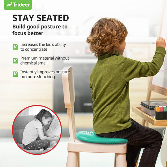 Inflated balance cushion for classroom flexible seating and active sitting