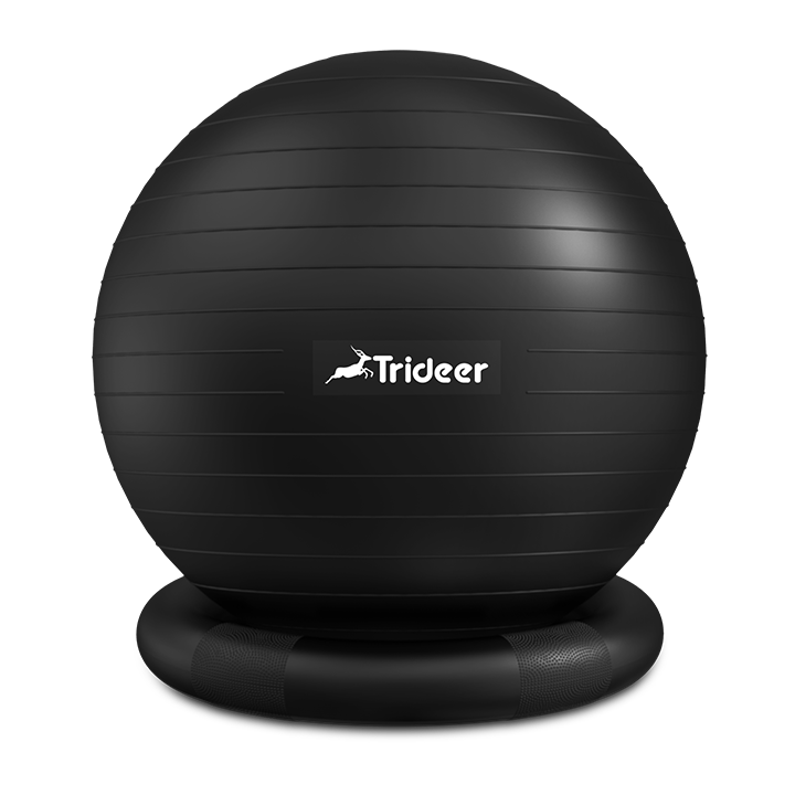 Trideer 65cm Yoga Ball Chair with Base for Home and Office