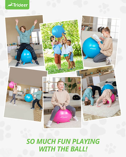 Anti-burst kids yoga ball chair for active learning and sensory seating