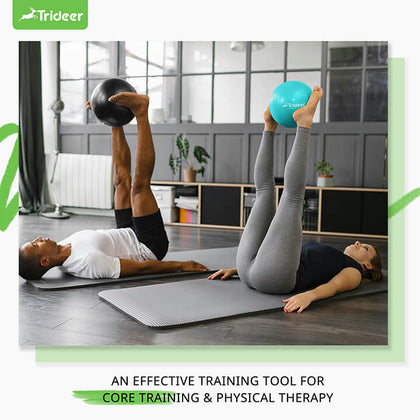 Mini pilates ball 9 inch with exercise guide for beginners