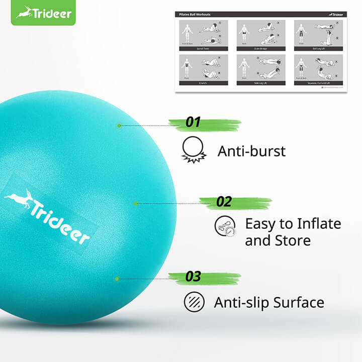 Trideer budget-friendly soft mini pilates ball close-up view