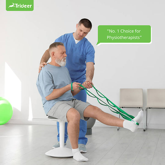 Trideer yoga strap for physical therapy and rehab exercises