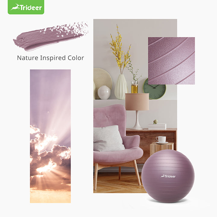 Premium PVC exercise ball non-slip textured surface for secure grip