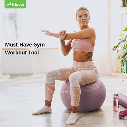 Exercise ball workout for abs and core training with stability ball