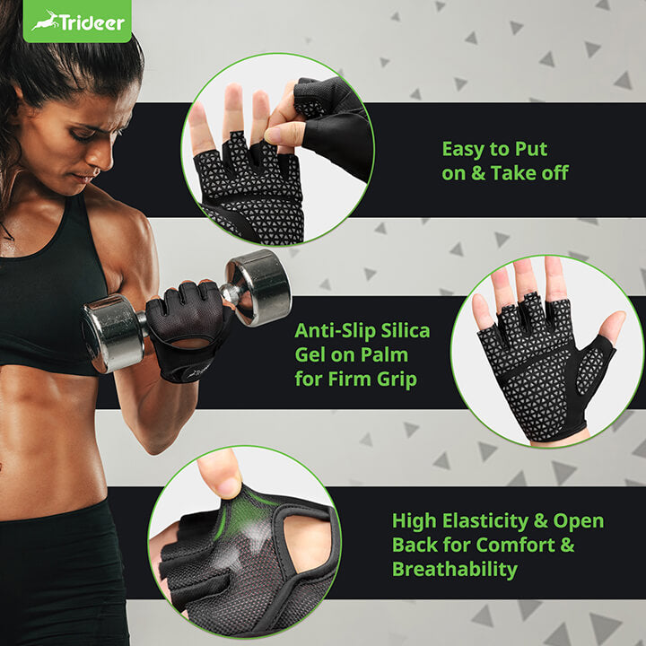 Trideer Workout Gloves