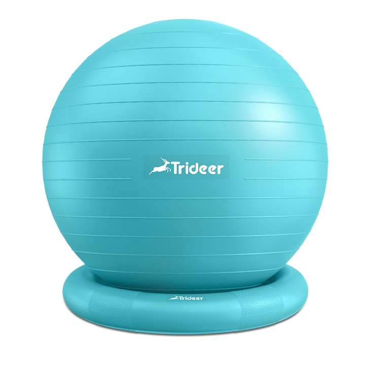 Trideer 65cm Yoga Ball Chair with Base for Home and Office