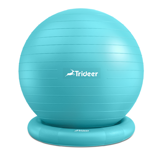 Trideer 65cm Yoga Ball Chair with Base for Home and Office